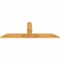 Ekena Millwork Portland Rough Sawn Timber Gable Bracket, Western Red Cedar, 72"W x 27"H x 2"D x 6"F, 9/12 Pitch GBW072X27X0206POR00RWR - alternate 5